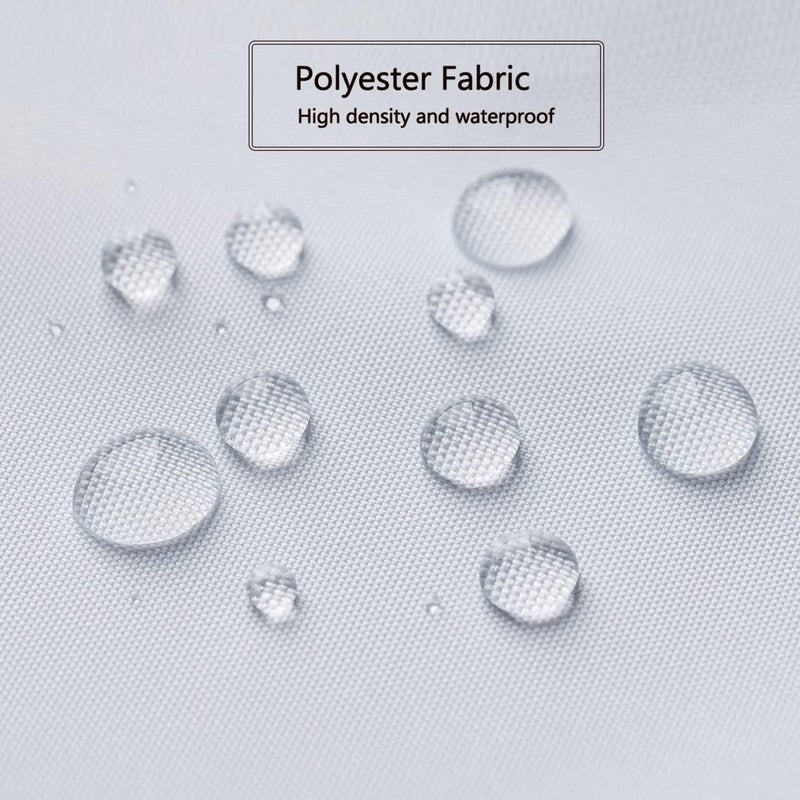 LLSCL White Fabric Shower Curtain Liner with Bottom Counterweight, Waterproof Hotel Quality, 72 x 72 Machine Washable - Image 4